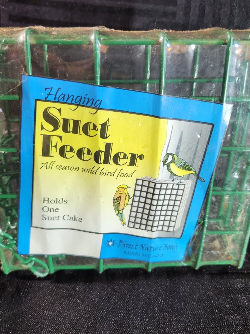 Hanging Suet Feeders for Wild Birds – Green-set of 2